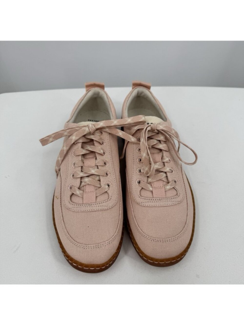 Everlane Tread Bare Sneaker size 10 Women's in Pink Canvas Classic Lace-up Shoes - Picture 6 of 10